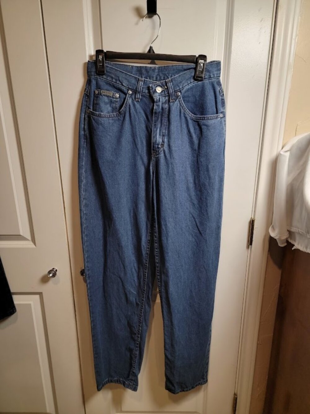 Vintage 90s Lee Women’s Jeans 28x31 High Rise Tapered Mom Jeans Medium Wash